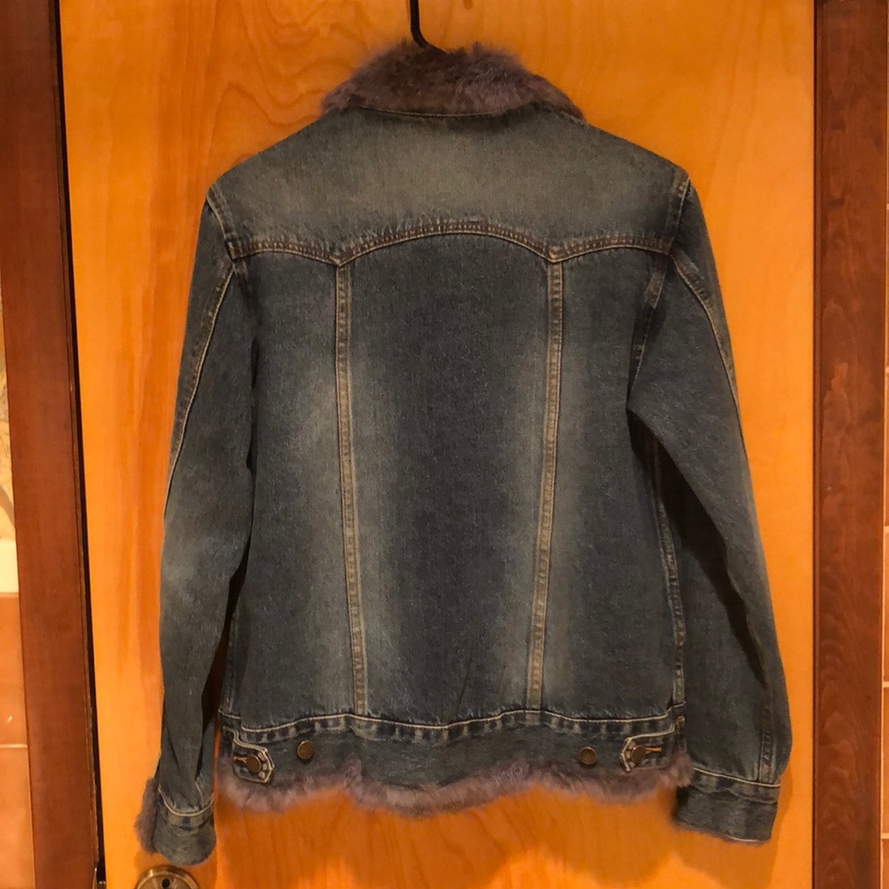 Fur lined denim jacket - Picture 3 of 3